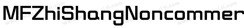 MFZhiShangNoncommercial Regular字体转换